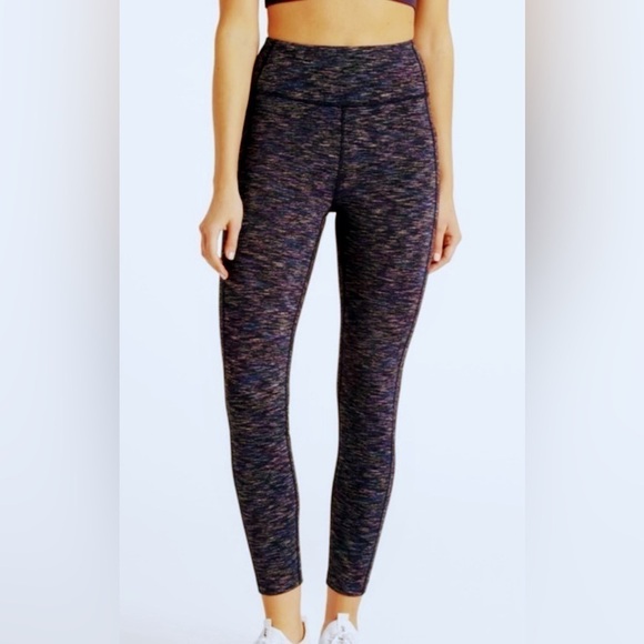 Soul + Sky NWT Cold Weather Sculpting Leggings Coffee Space Dye Women’s Size Med - Picture 1 of 10